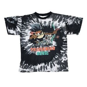 90s VTG Tasmanian Devil Tee Shirt Single‎ Stitch Tie Dye Mens M Warner Brothers